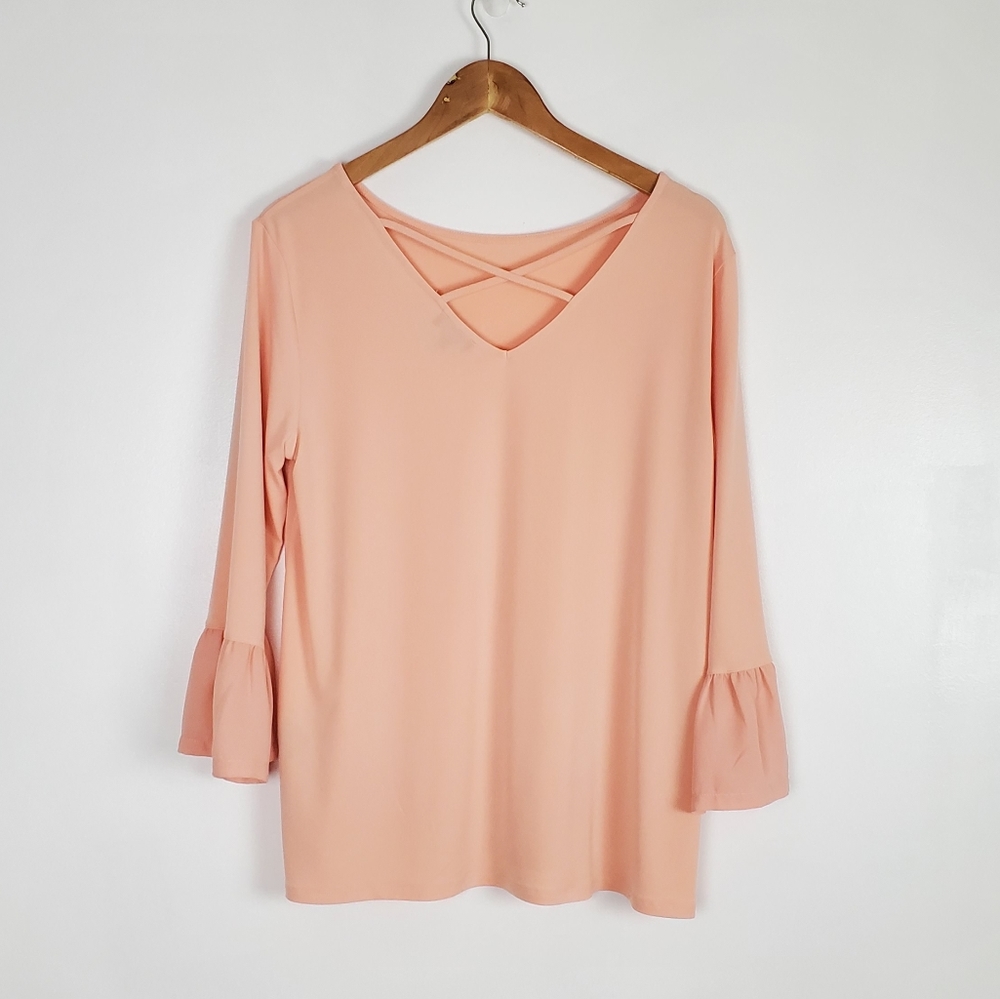 The Limited pink blouse, medium - Picture 2 of 6